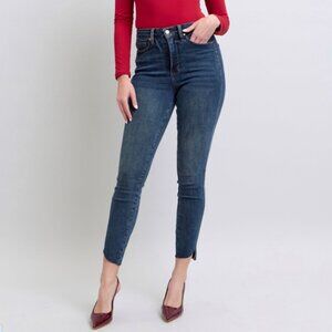 Judy Blue High Waist Tummy Control Step Hem Skinny